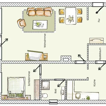 Lägenhet Brise Duenenhaus Christa App 05 *